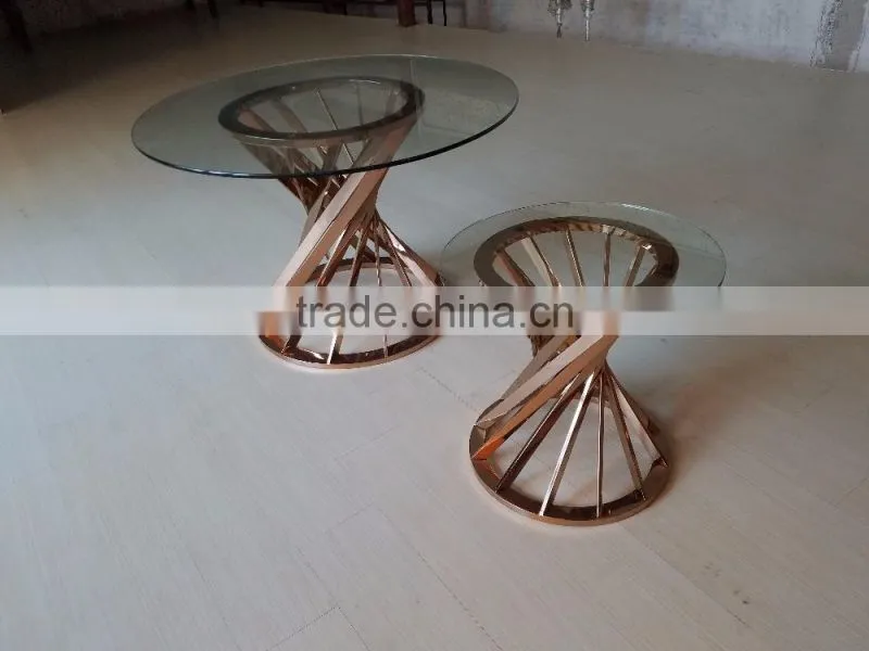 2017 Italian gold round dining table