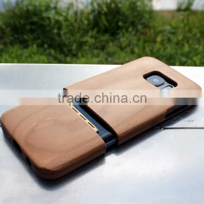 Classical Chinese walnut/bamboo/rosewood/cherry/maya cell phone case for Samsung