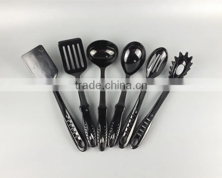 melamine plastic black cooking utensils list