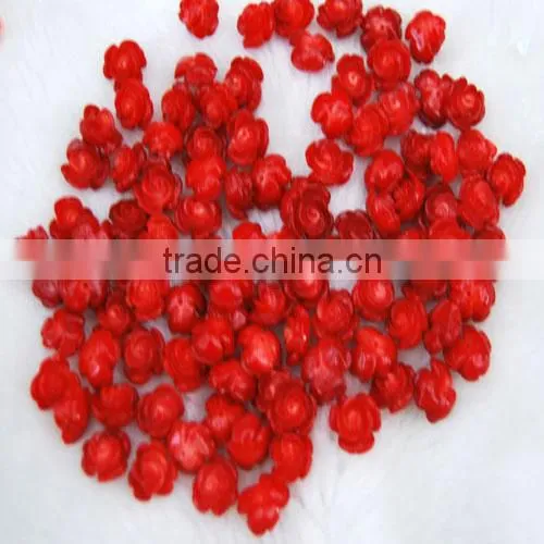 Carved coral jewelry