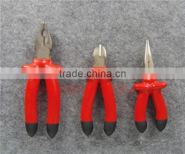 VDE plier set combnitional plier Diagonal Cutting Plier Insulation tools Heavy Duty