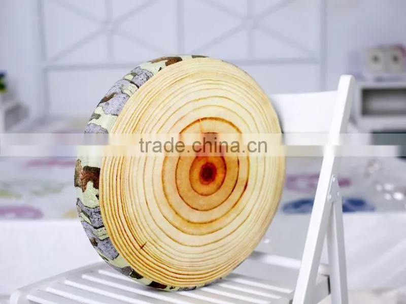 new arrival wooden-liked sofa cushion/pillow round shaped