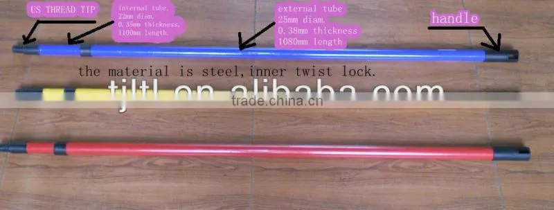 out-lock telescopic bars for mop handles