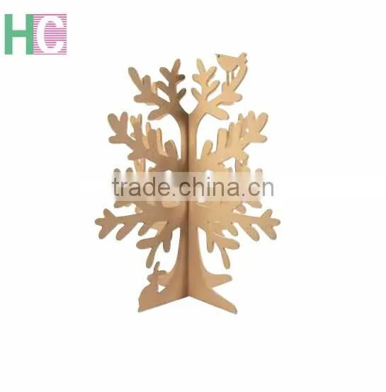 best price hot selliing 2016 MDF carving christmas tree for home decor