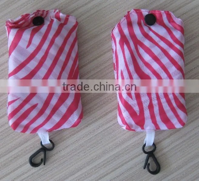 180T promotional gift Tote folding shopping bag
