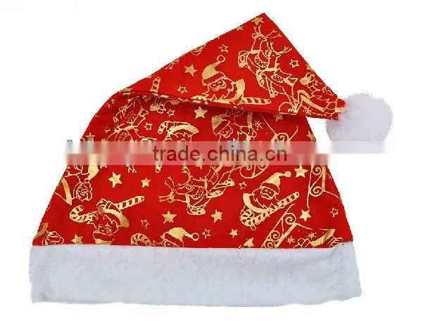 Design in stock wholesale hat kids mini christmas santa hats
