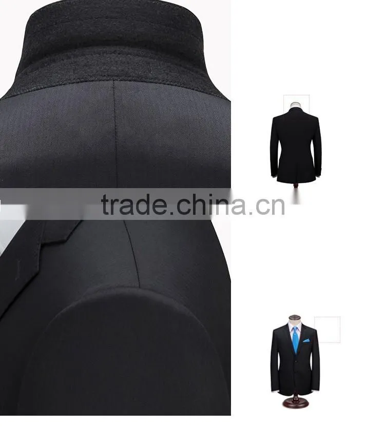 New style wedding dress suits for men black coat pant men suit 10 years experience with SGS BSCI