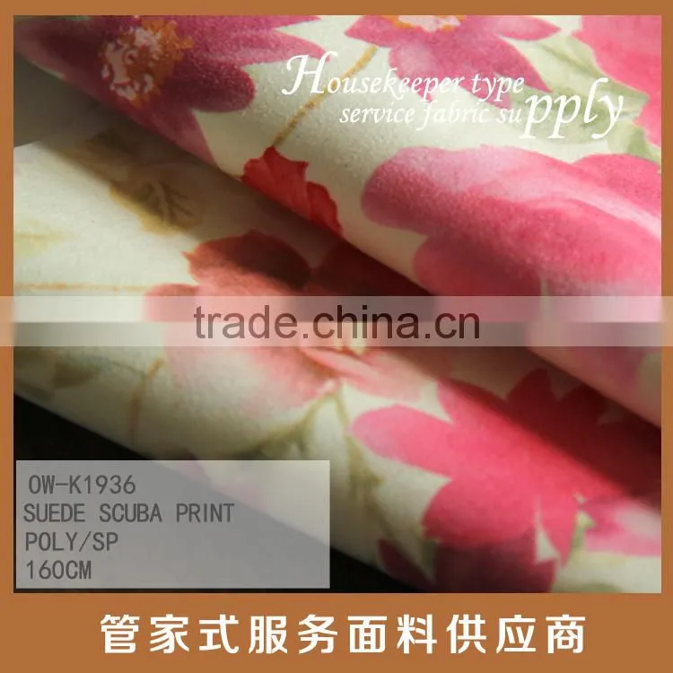 suede scuba print