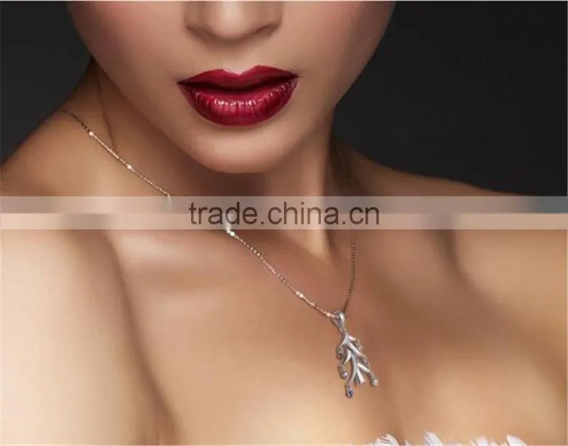 New Arrival Christmas jewelry 925 sterling silver Christmas tree shape pendant