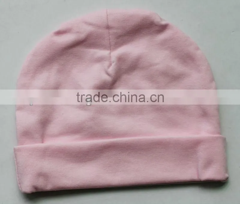 Wholesale hot sale Cotton baby hat,light pink cotton baby caps