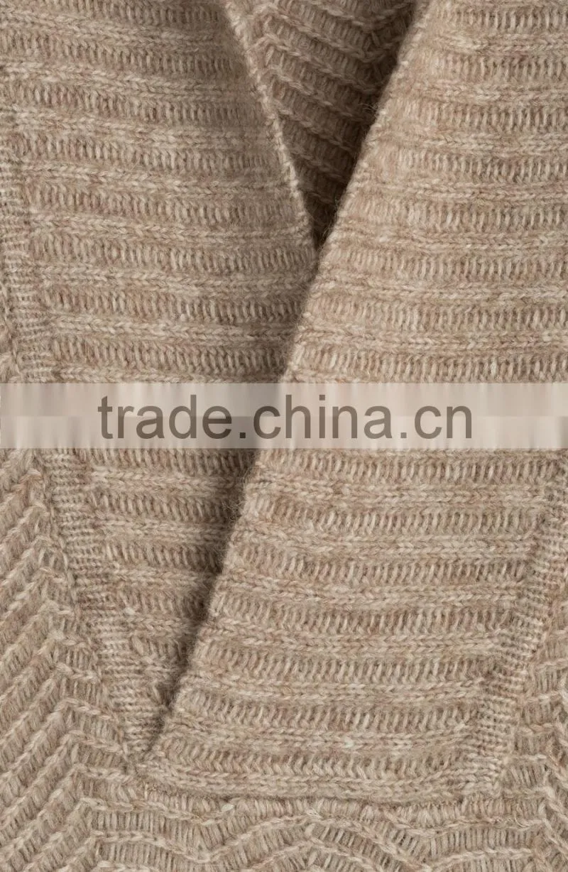Hot selling warm sweater business casual long knnited oversized sweater