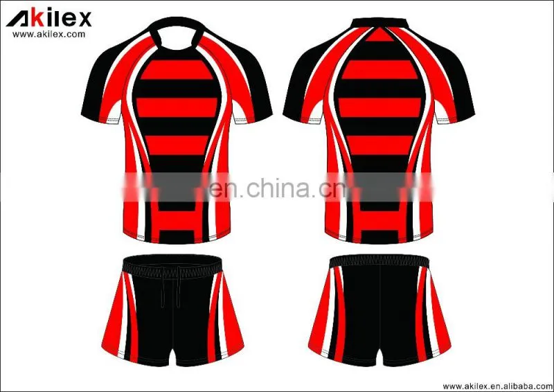 2016 manufacture custom sportswear rugby jersey with sublimation