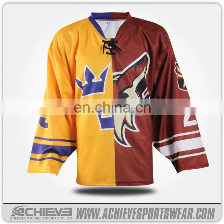 athletic custom hockey gear sublimated team game hockey jerseys whosale practice Hockey uniform