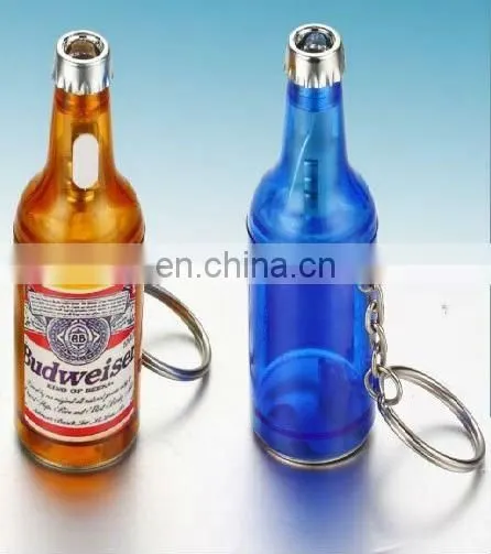 plastic mini keychain with unique can shape keyring