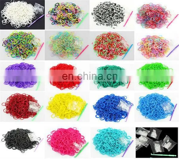 Colourfull cheap loom rubber elastic bands RL-0001