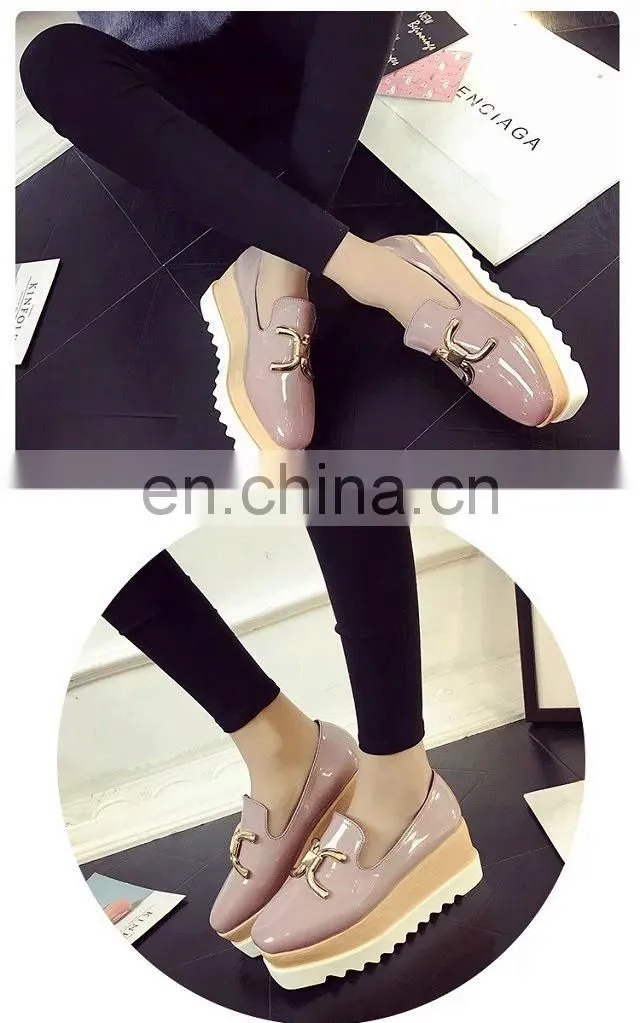 Wholesale slip on high heel shoes platform women shoes 2017