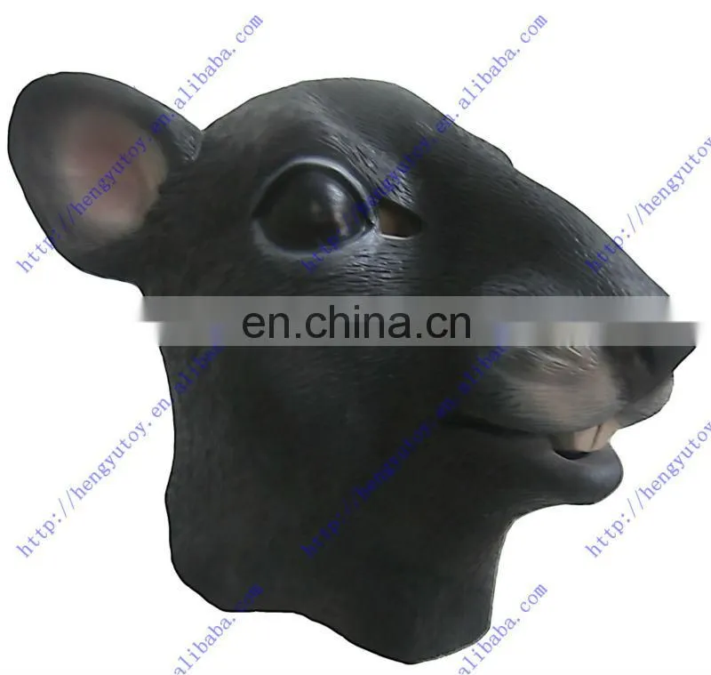 Funny Animal Full Head Mask for Halloween Party Rat Mask