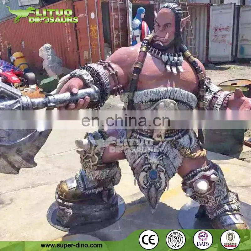 Fiberglass Product Playground Decor Large Online Game Statue