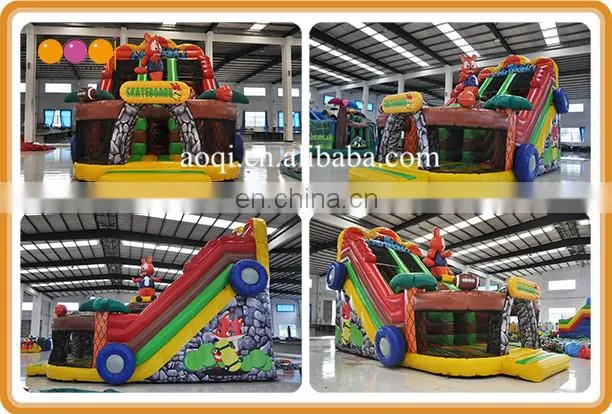 slide type and pvc tarpaulin high quality inflatable slide for play