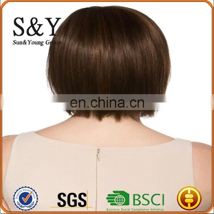 Stright Bobo Style Sythetic Wig Ployster Hair Wig Short Straight hair Wig