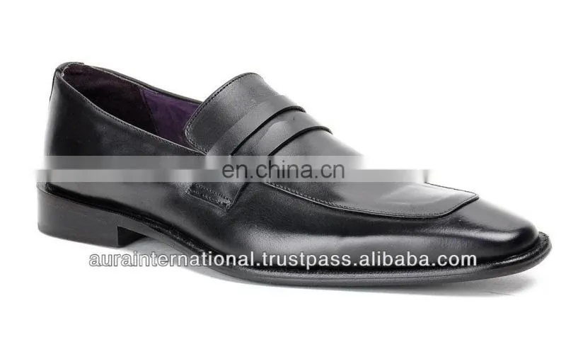 Mens Casual Black Leather Shoes Wholesale - Latest Design