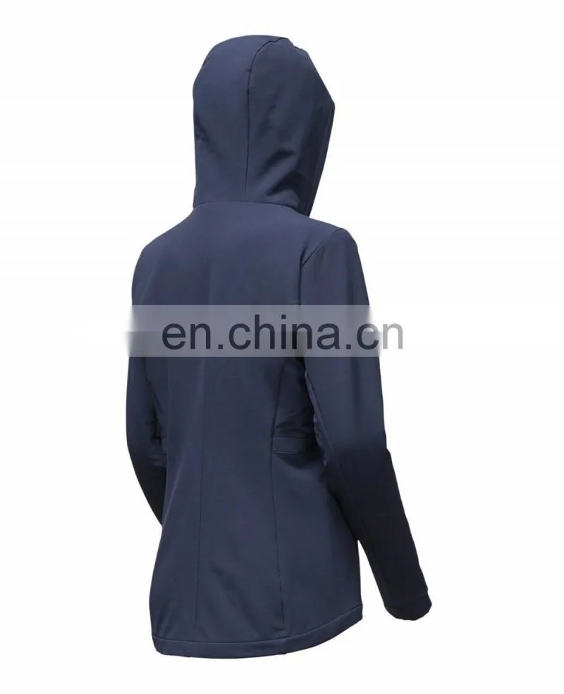 oem 2016 new design black zip up 100% polyester man softshell jacket