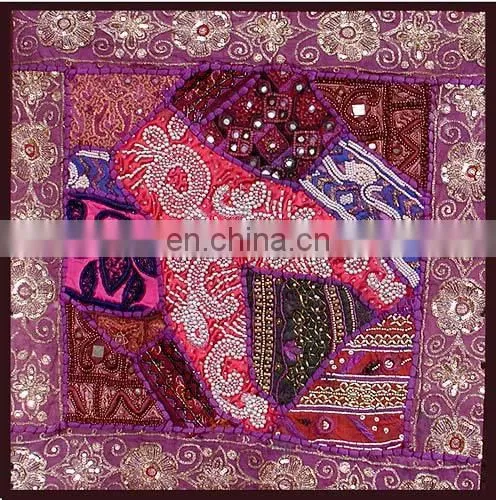 Sequins Patches Cushion Cover