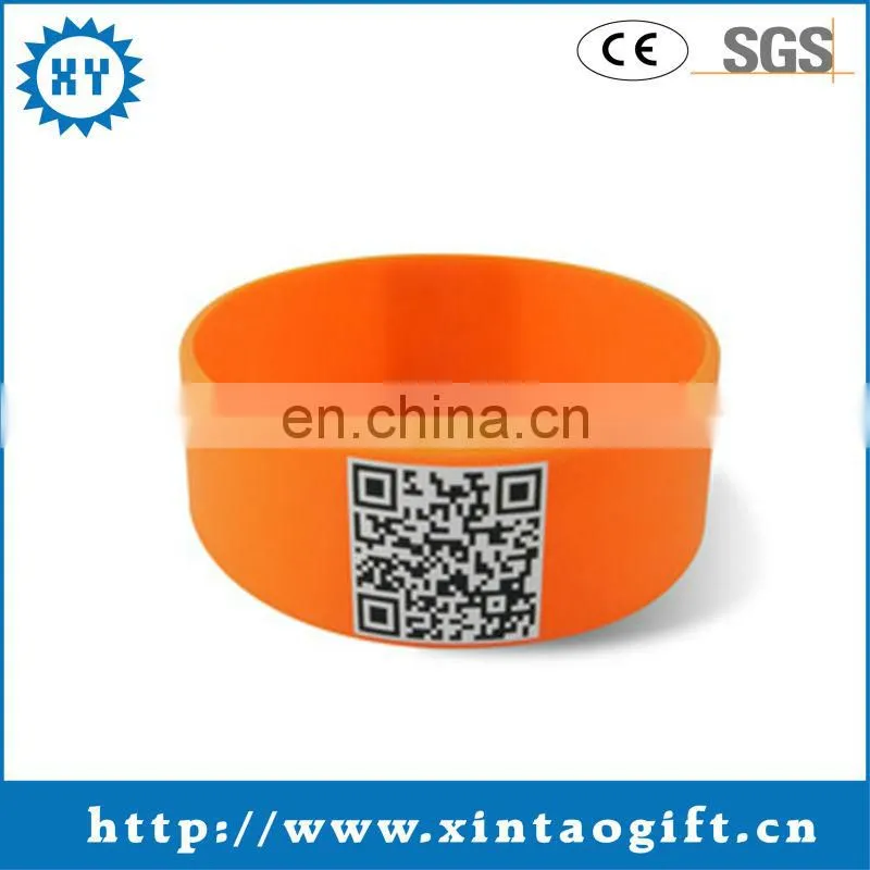 Custom cheap glitter silicone bracelet