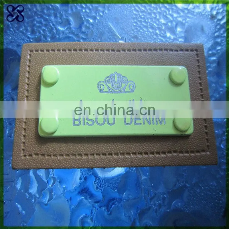 jeans leather label/tag