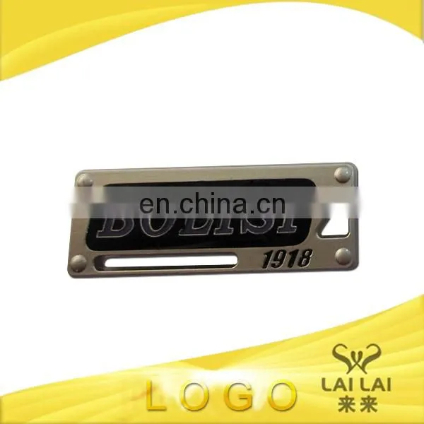 Customized metal label tag for clothing and bag