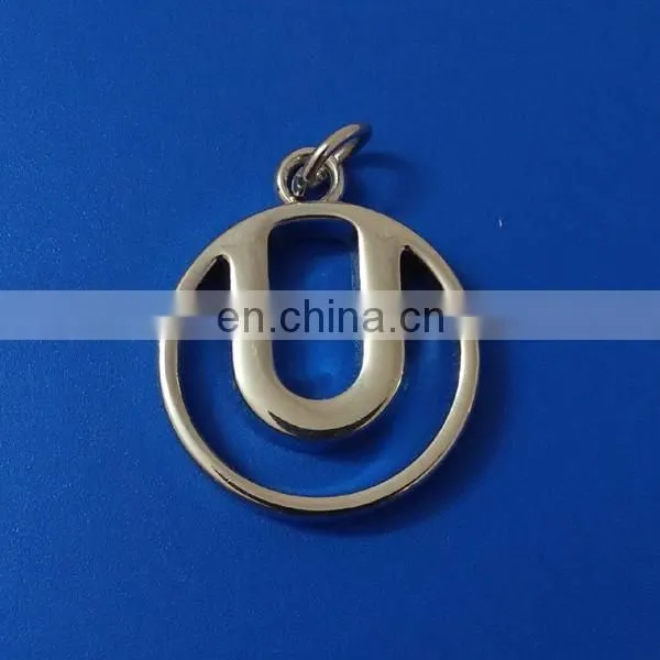 custom gold brand logo metal tag