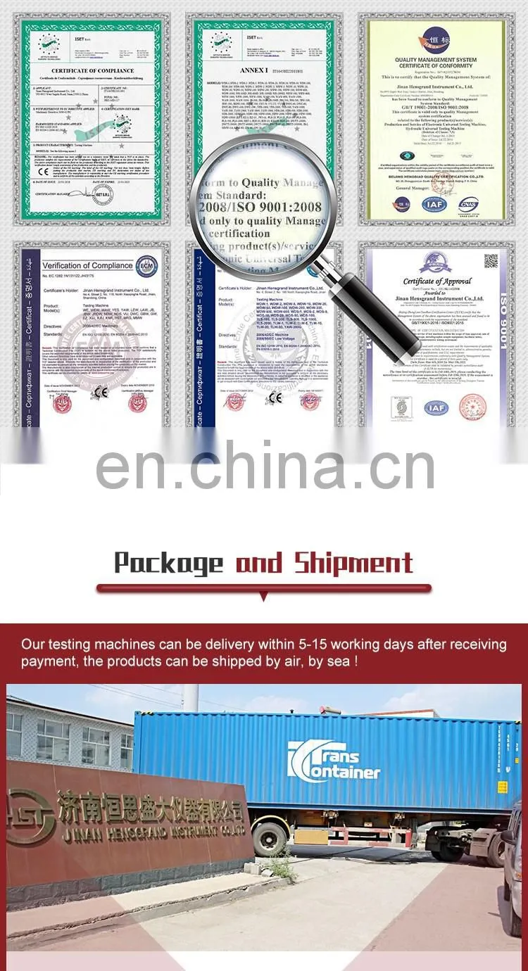 YAW-1000D 100Ton Mortar Cement Brick Concrete Compression Testing Machine