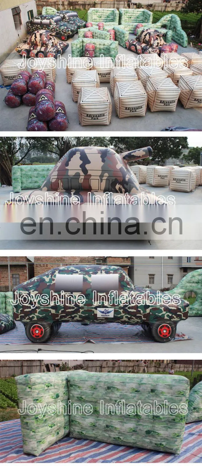 CS Game Archery Equipment PVC Inflatable Wall Lasertag Speed Ball Bunkers Set Air Soft Paintball Obstacle Bunker For Sale
