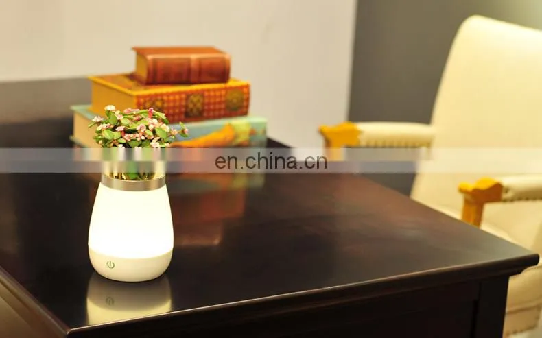 Creative table lamp LED energy-saving touch switch flower pot lamp