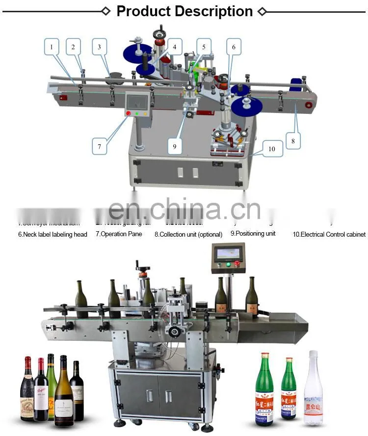 Automatic collection blood tube labeling machine