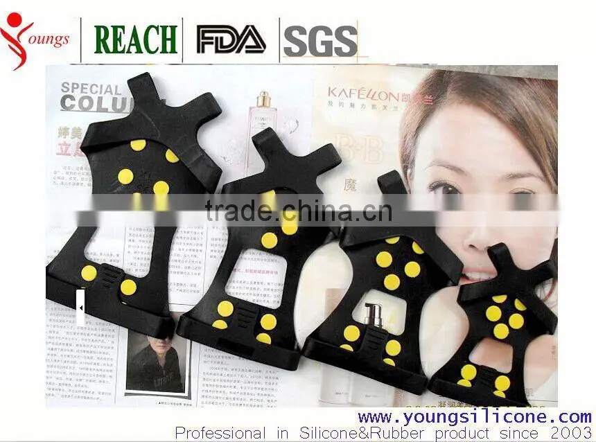 Hot sale factory price natural rubber slip resistant rubber sole shoe ice cleats grips rubber shoes cover anti-slip ice cleats