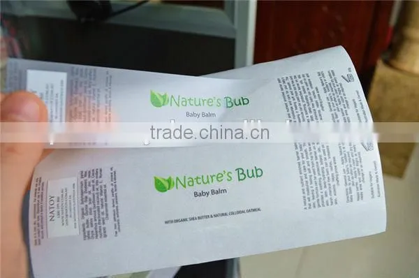 Hot sale good quality transparent PET sticker Labels printing