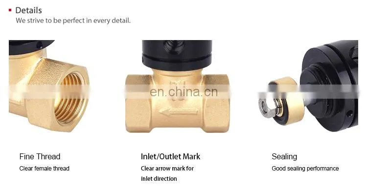 SNS Q22HD Series two position two way copper pneumatic air control cut-off valve