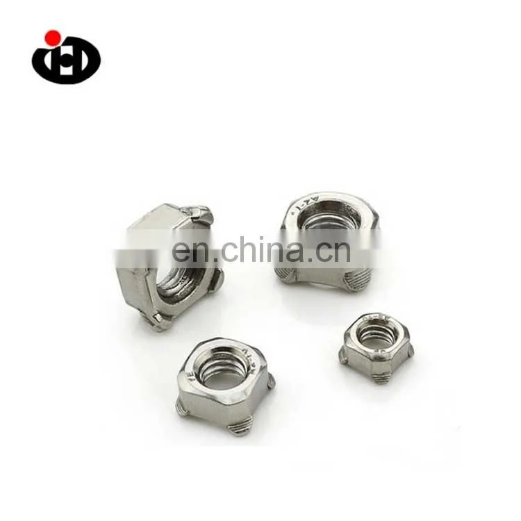 High Tensile JINGHONG Plated Square Threaded Plain Aluminum Weld Nut