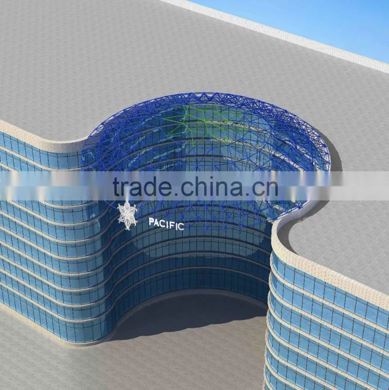 Convenient installation steel structure round roof skylights