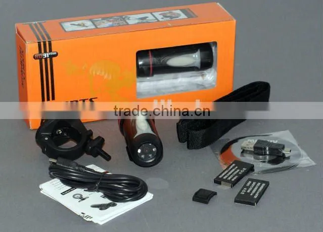 3 meters underwater waterproof dv action camera with PC camera