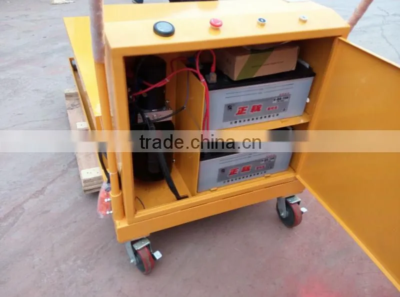 Custom-made!2Tons manual small DC battery hydraulic scissor lift platform for delivery of goods