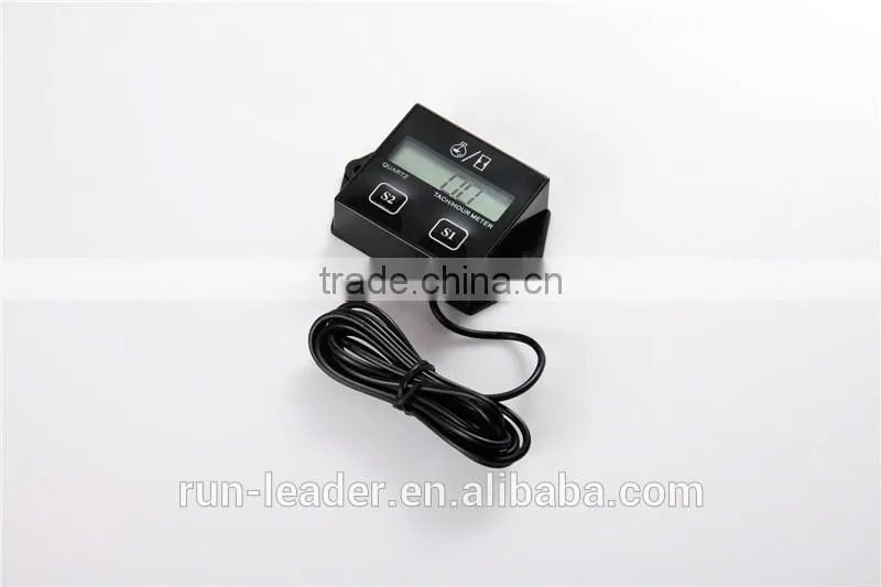 Maintenance meter,tach/hour meter ,any gasoline engine,can set 2 or 4 stroke