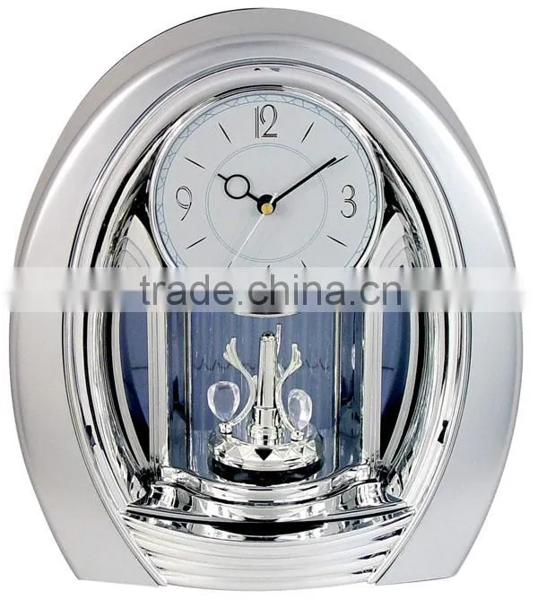 Plastic Unique Rotating Desk Clock