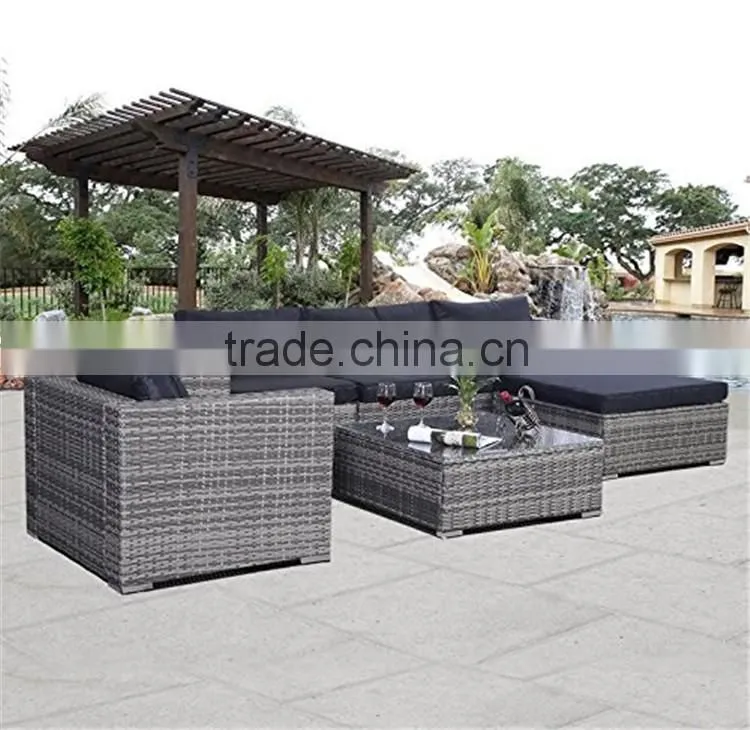 Garden Classic New Model Living Room Sofa Furniture Sets New Design Wicker Outdoor Rattan Sofa