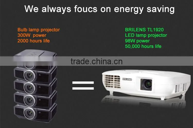 Brilens TL1920 Vicky 3 LED 3 LCD 1920 X 1080 WQXGA 3000 Lumens projetor profissional sansung