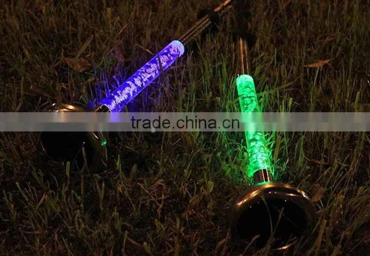 Stainless steel solar acrylic garden led light
