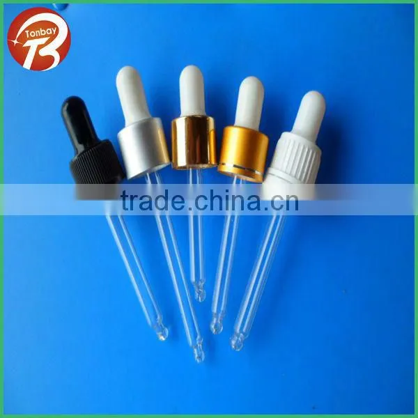 Glass pipette for DIN 18mm amber glass bottle