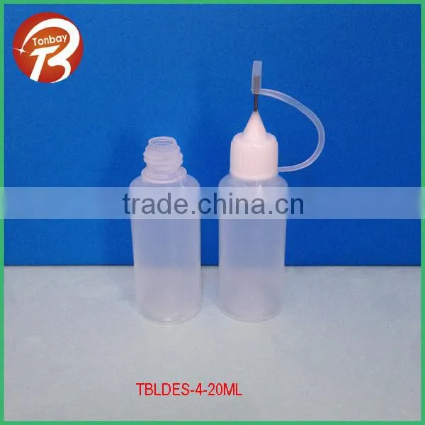 10ML LDPE transluent E cigarette liquid nicotine plastic sueeze dropper bottle with cap TBLDES-4