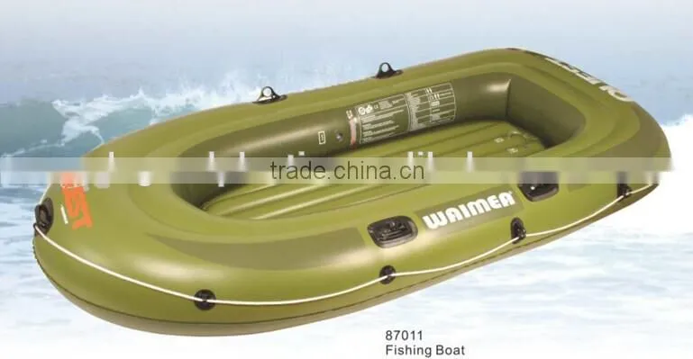 Inflatable fishing boats, army green printing rowing fishing boat